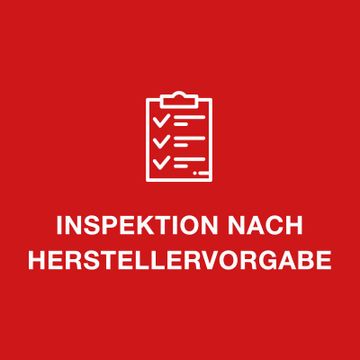 Inspektion nach Herstellervorgabe